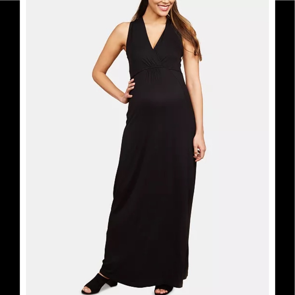 HOST PICK*Motherhood Maternity Maxi Dress-M-Black